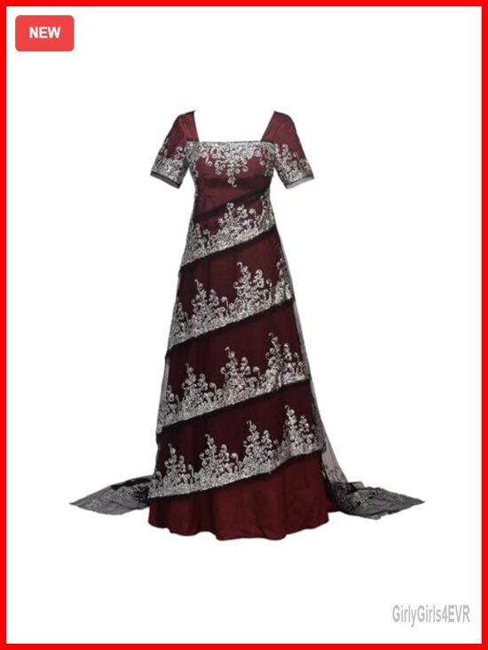Dresses & Skirts - Titanic Rose Cosplay Costume Satin Lace Sequin Dress for Women